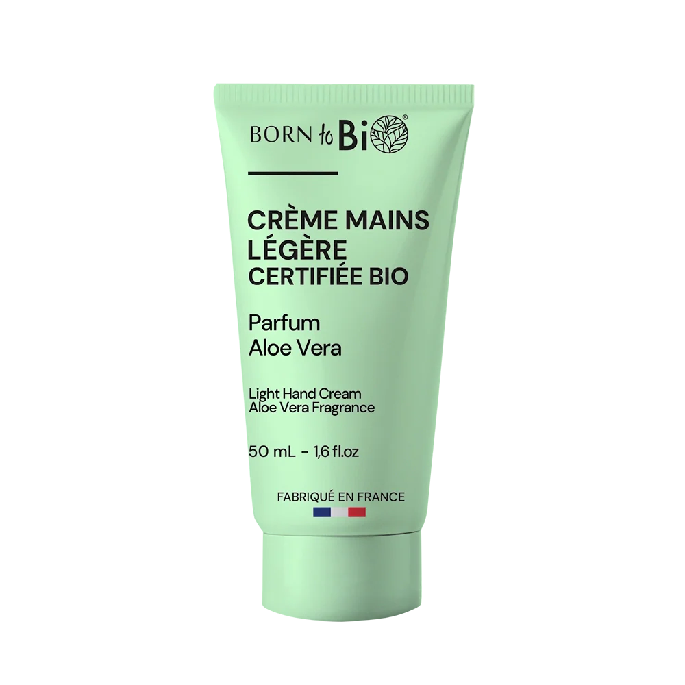 Crème Mains Légère à l’Aloé Vera – Hydratation & Fraîcheur Bio