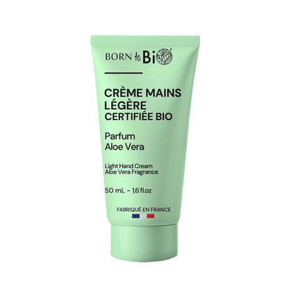Crème Mains Légère à l’Aloé Vera – Hydratation & Fraîcheur Bio