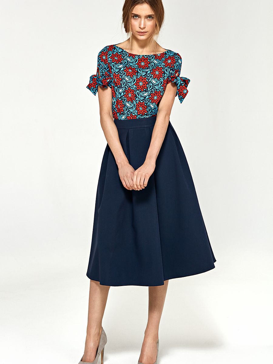 Jupe midi plissée évasée Nife – Élégance et confort au quotidien