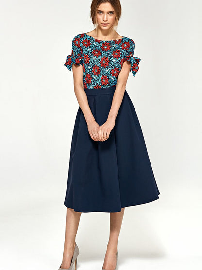 Jupe midi plissée évasée Nife – Élégance et confort au quotidien