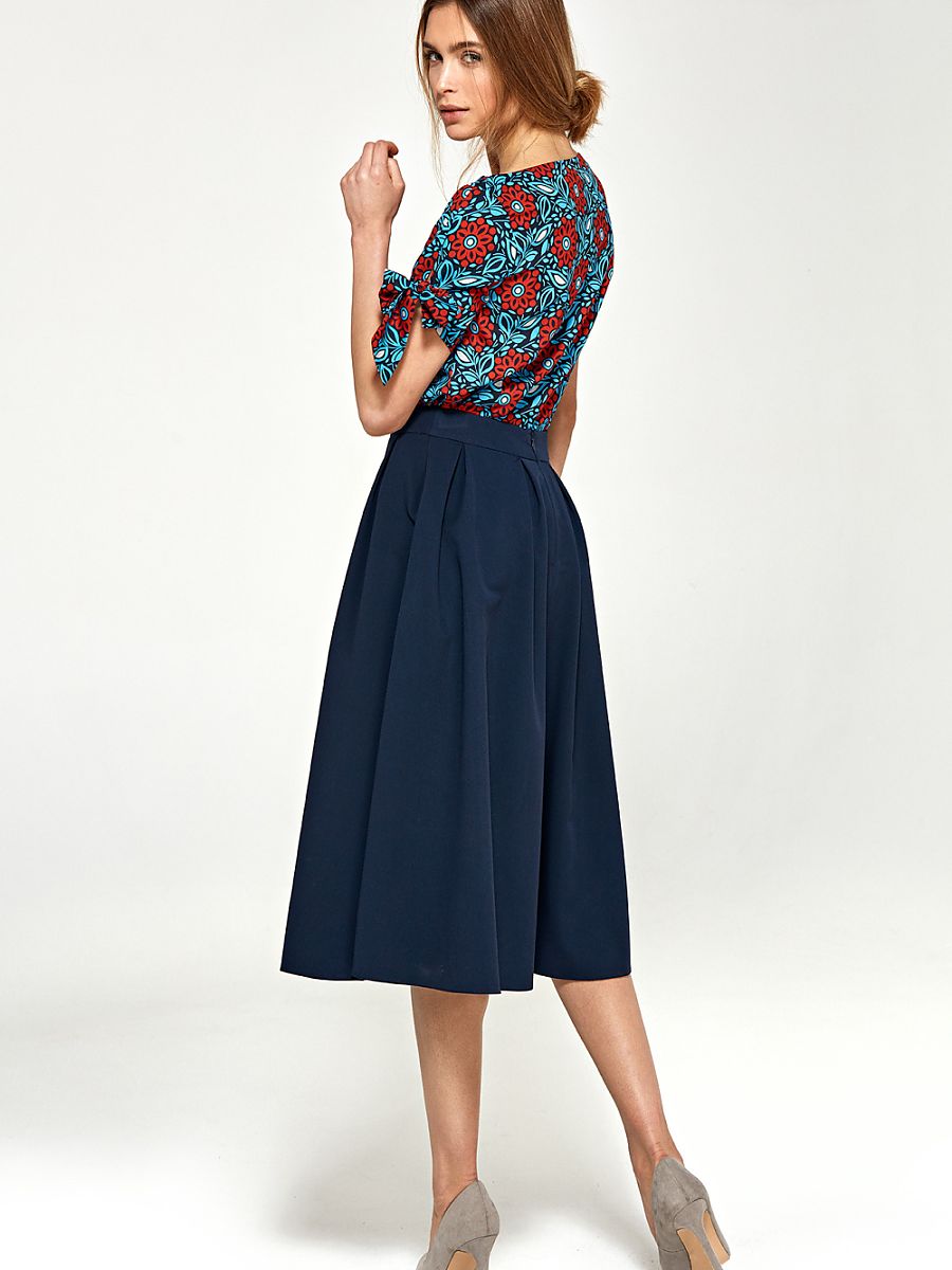 Jupe midi plissée évasée Nife – Élégance et confort au quotidien