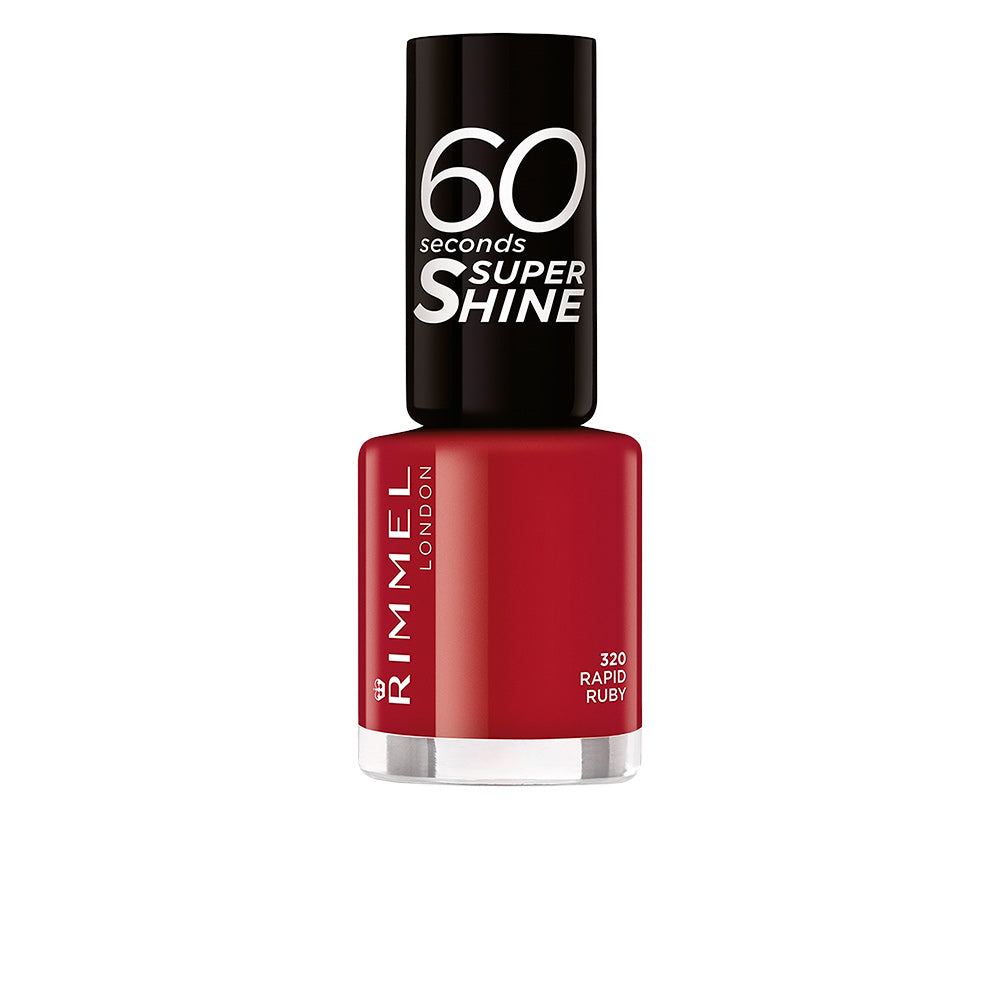 Vernis à ongles 60 Seconds Super Shine #320 Rapid Ruby – Brillance éclatante et séchage rapide